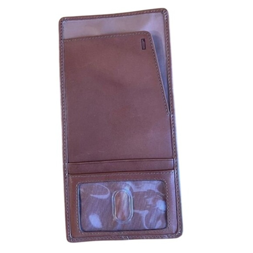 Hartmann Travel Document Organizer Brown Zip Pocket ID Window 9 x 5